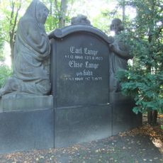 Gudrunstraße, Grabmal Carl und Elise Lange auf dem Städtischen Zentralfriedhof Gudrunstraße