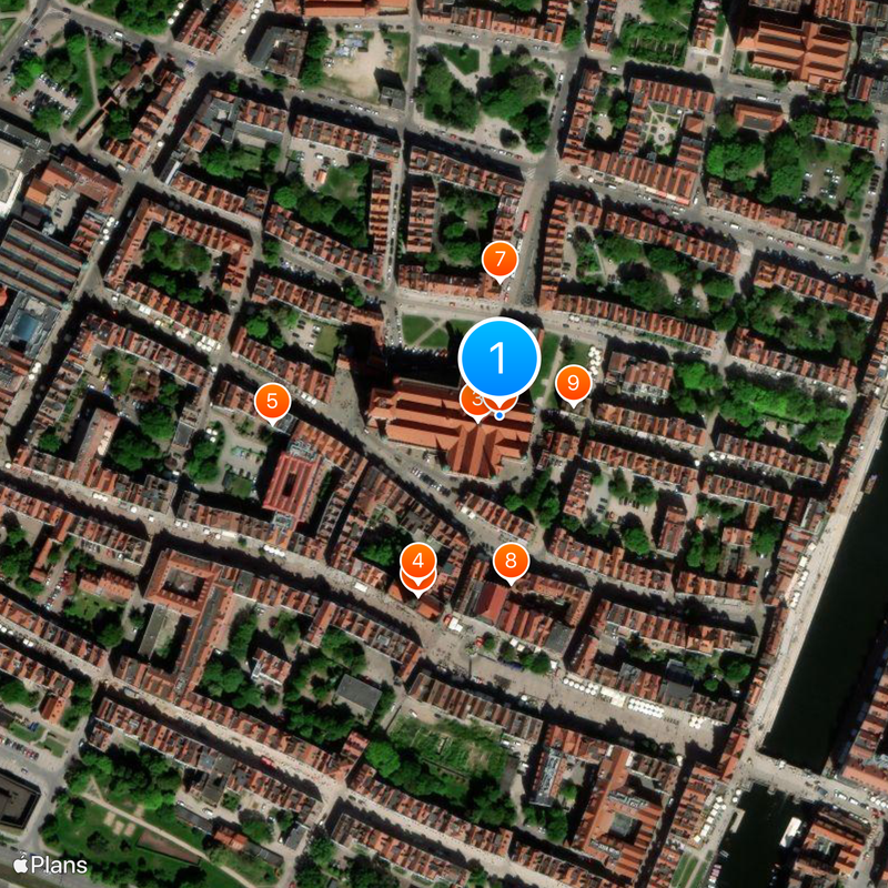 St. Mary's Basilica in Gdańsk Map