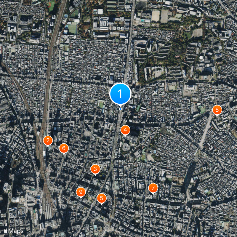 Higashi-Shinjuku Station Map