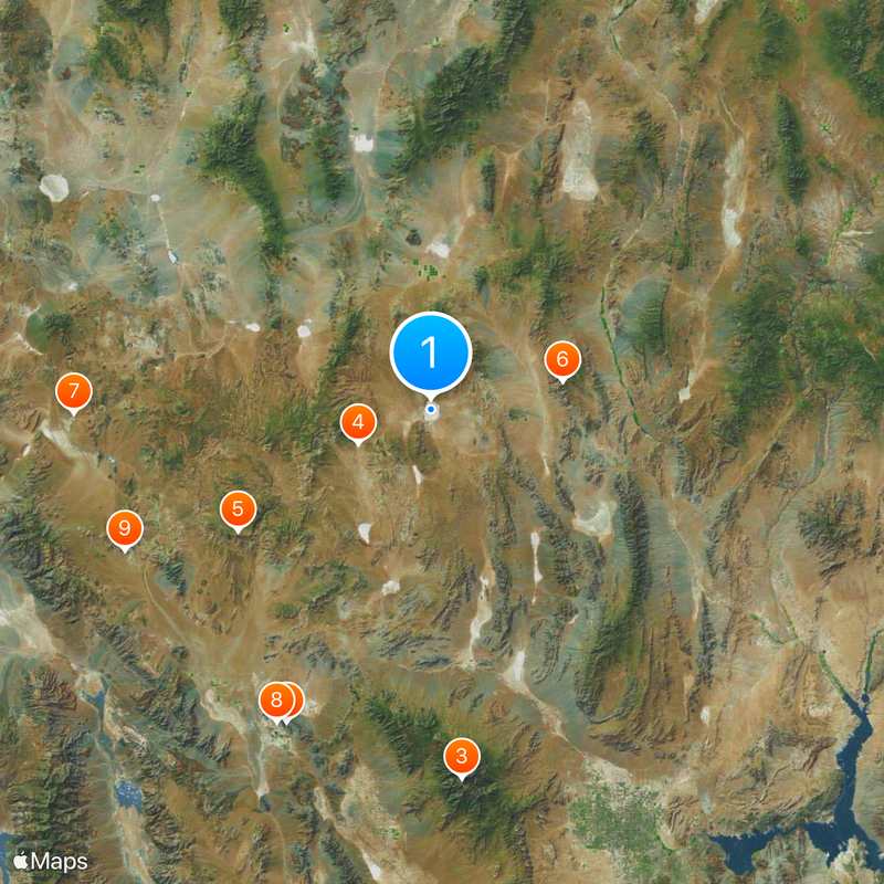Groom Lake Map