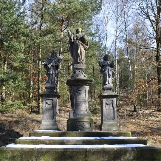 Sousoší Spasitele, svatého Jana Nepomuckého a svatého Jakuba Většího