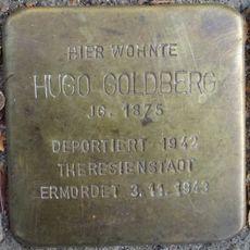 Stolperstein en memoria de Hugo Goldberg