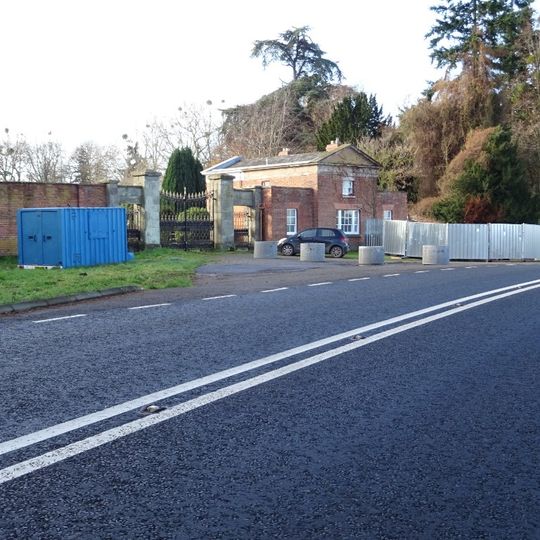 Ledbury Lodge,Gate Piers And Gates Attahced To East With Brick Flanking Wall