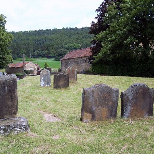 Group Of Font And Two Cross Bases With Shafts Approximately 5 Metres To South West Of Porch Of Church Of St Wilfrid