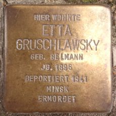 Stolperstein dedicated to Etta Gruschlawsky