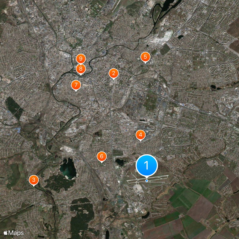 Kharkiv International Airport Map