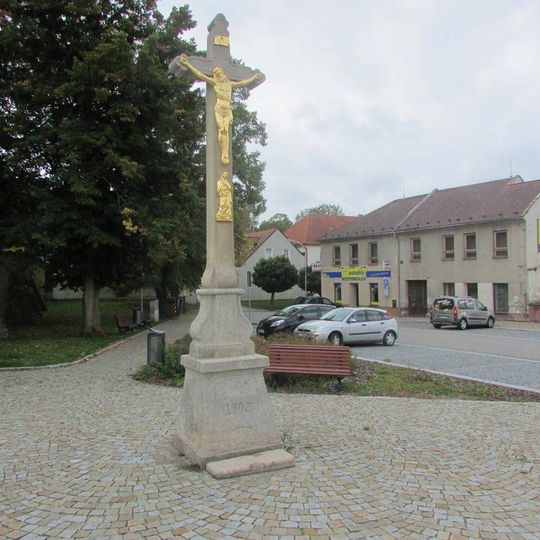 Kříž u parkoviště v Patočkově ulici v Dačicích