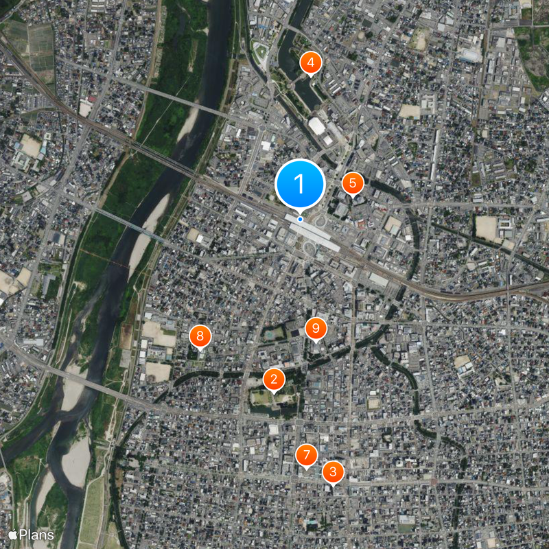 Toyama Station Kaart