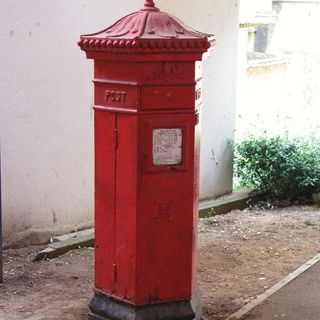 Pillar Box In Rear Courtyard Of The London Hospital