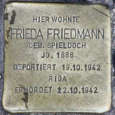 Stolperstein en memoria de Frieda Friedmann