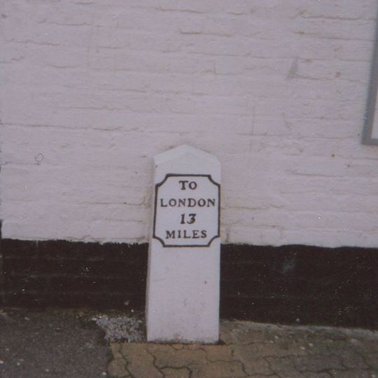 Milestone Outside The Oddfellows Arms Public House