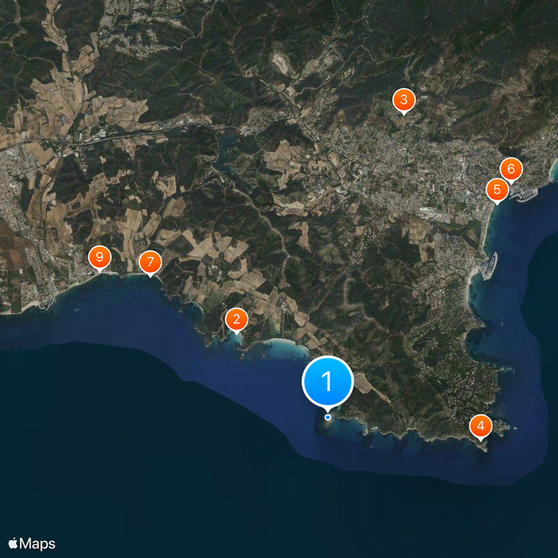 Fort de Brégançon Carte