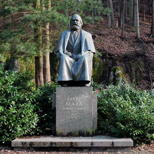 Statue of Karl Marx in Karlovy Vary
