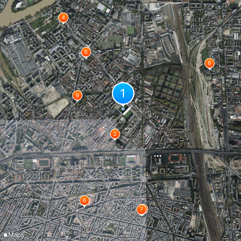 Stade de Paris Map