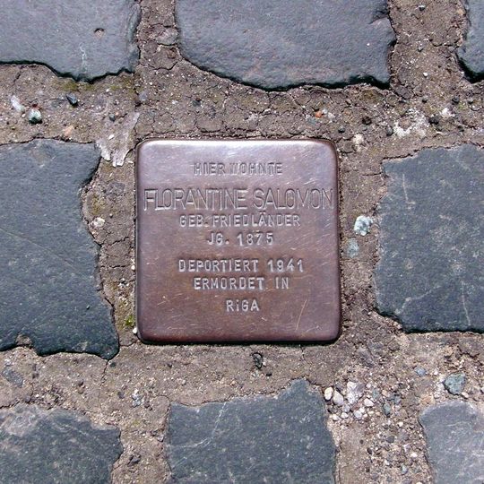 Stolperstein en memoria de Florantine Salomon