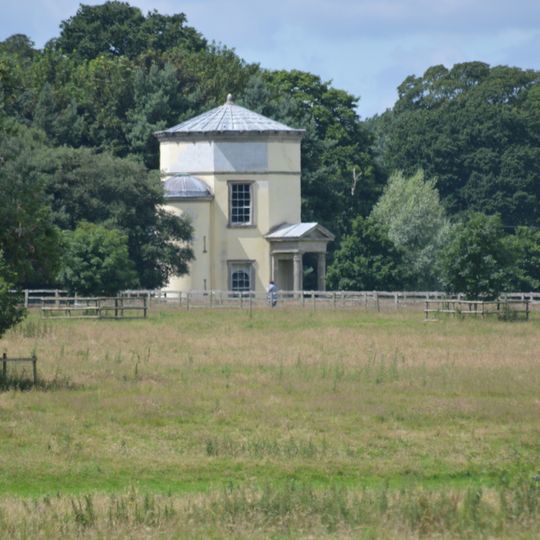 Temple of the Winds at Shugborough Hall to north east of the house
