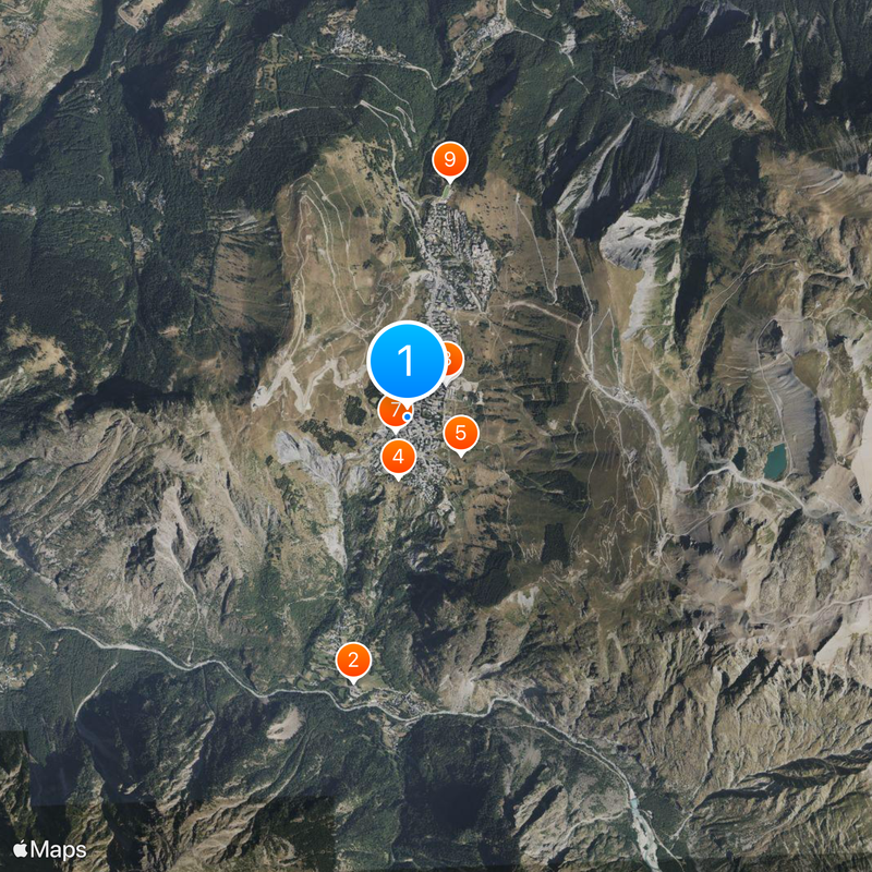 Les Deux Alpes Carte
