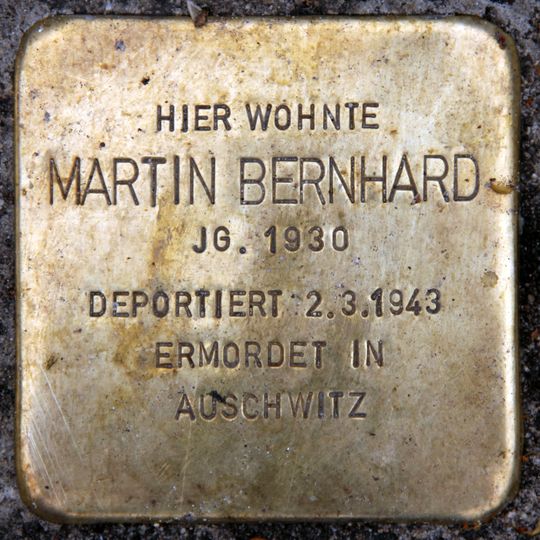 Stolperstein für Martin Bernhard