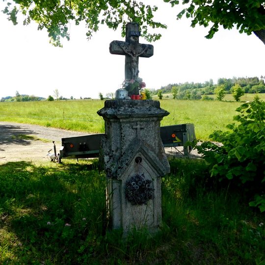 Kříž v Lužické ulici v Humpolci