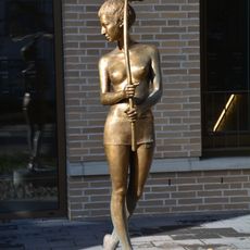 Mädchen mit Blatt