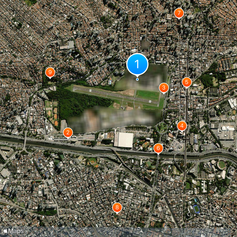 Campo de Marte Airport Map