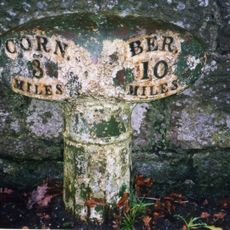 Milepost Circa 200 Yards North Of Tillmouth Park Hotel