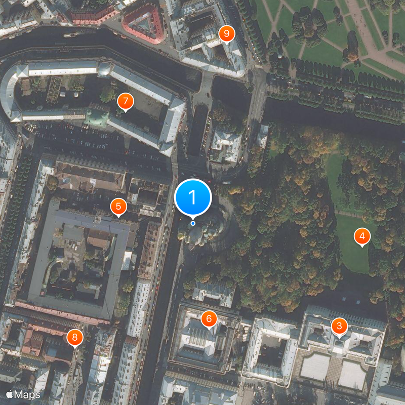 Church of the Savior on Blood Map