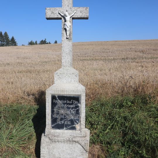 Kříž u zatáčky u Opatova