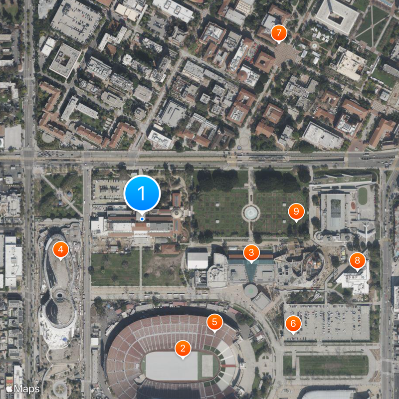 Natural History Museum Los Angeles County Mapa