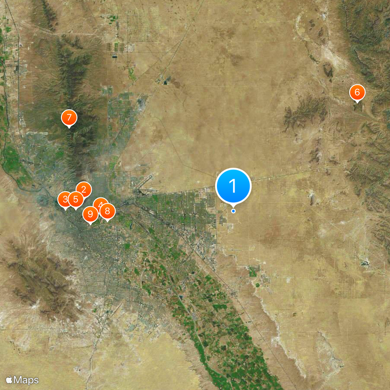 Condado de El Paso Mapa