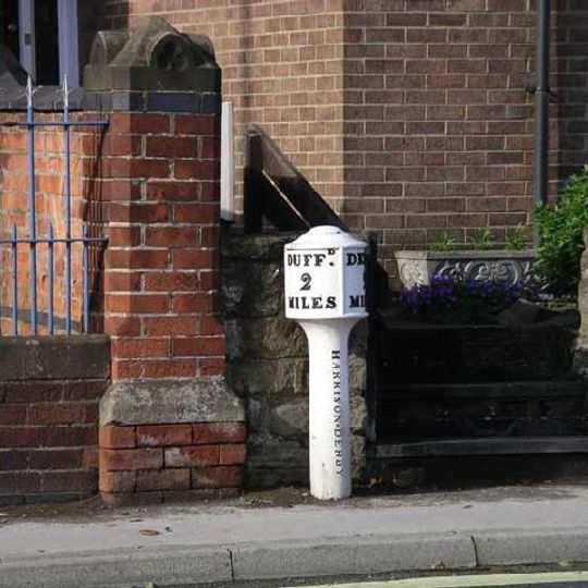 Milepost, Duffield Road, Allestree, beside No. 375A  by chapel