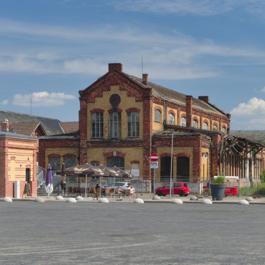 Hala uboju świń w zepole rzeźni miejskiej w Szczecinie