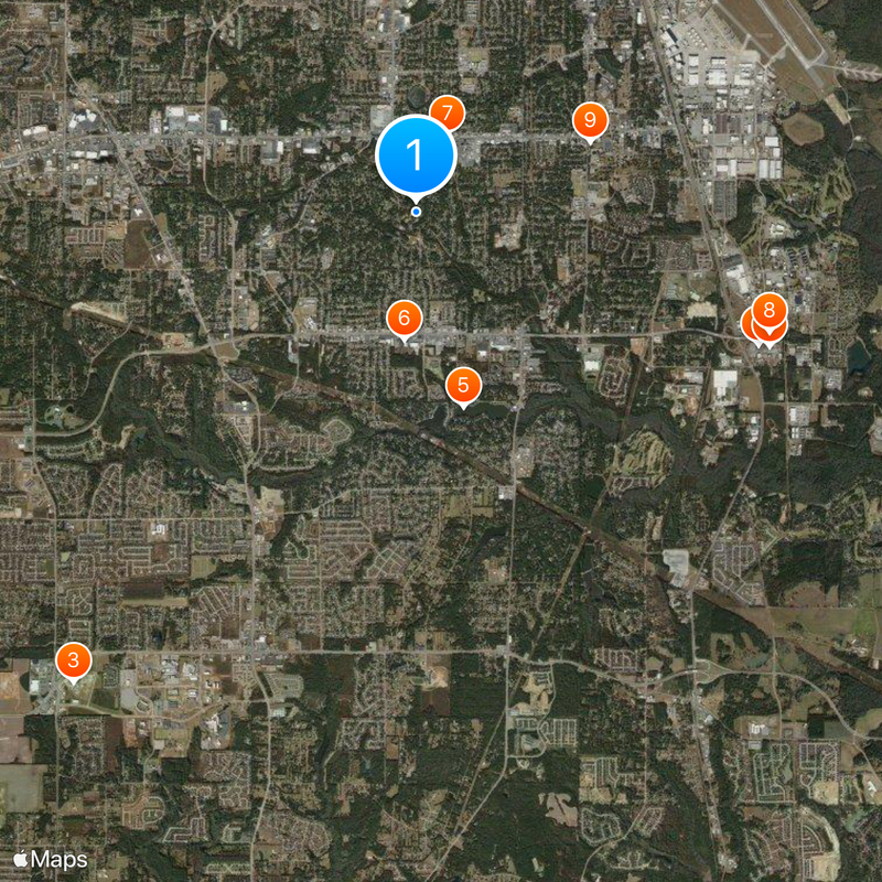 Warner Robins Mapa