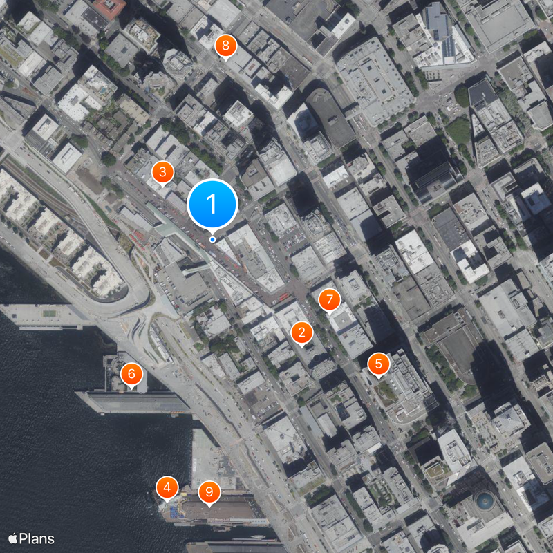Pike Place Market Mapa