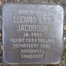 Stolperstein dedicated to Ludwig Leo Jacobson