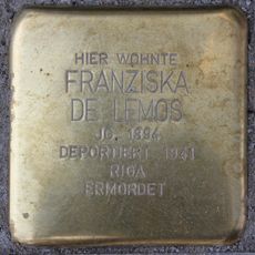 Stolperstein dedicated to Franziska de Lemos