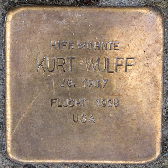Stolperstein dedicated to Kurt Wulff