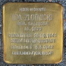 Stolperstein dedicated to Ida Zlotnicki