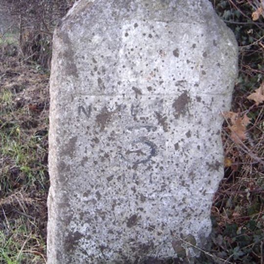 Milestone, 70yds N of jct with Bunwell Street