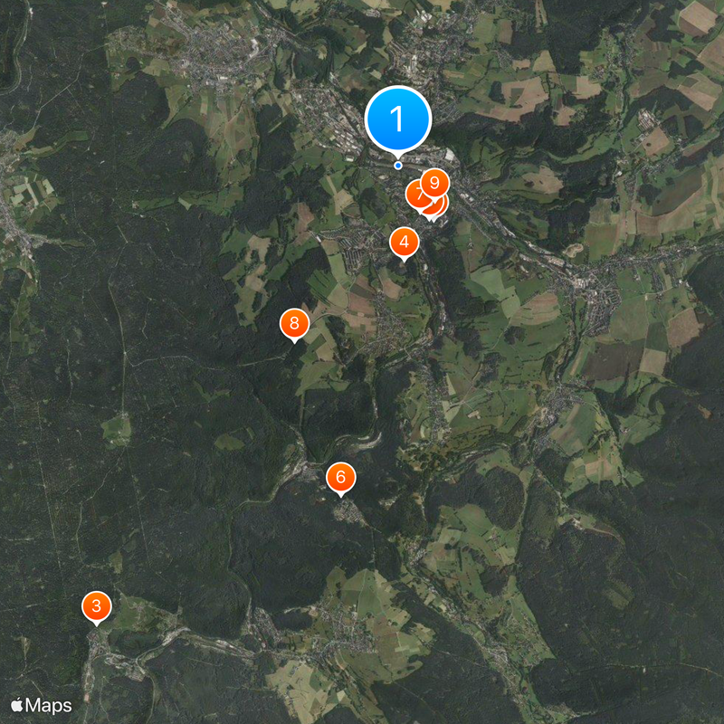 Schwarzenberg/Erzgeb. Carte