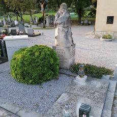 Gravestones at Ločna Cemetery