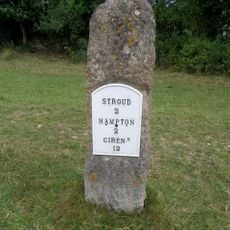 Milestone, Cirencester Road; Rodborough Common
