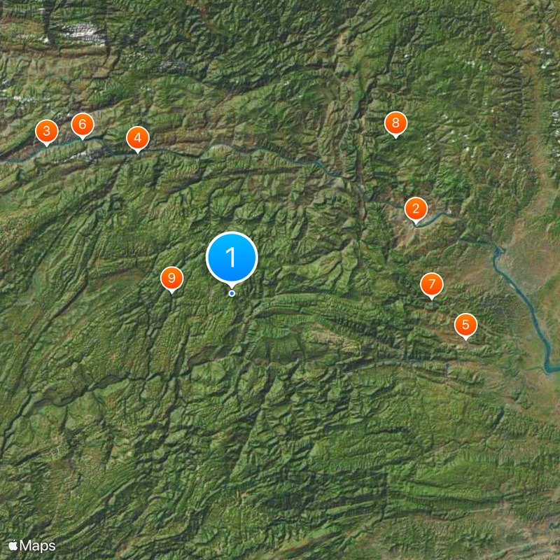 Sidu River Bridge Map