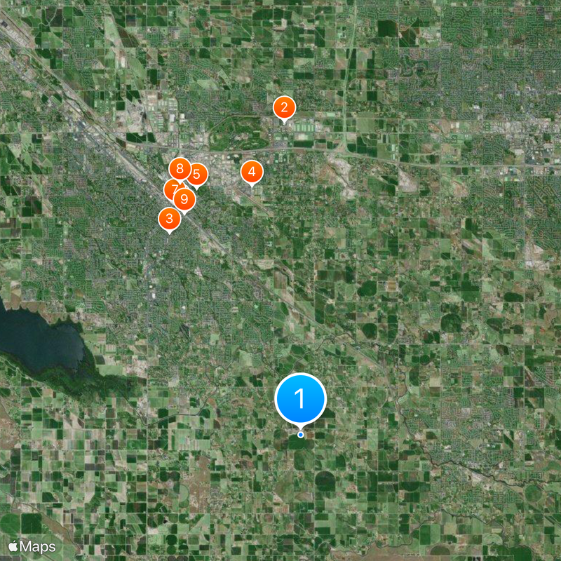 Boise metropolitan area Map