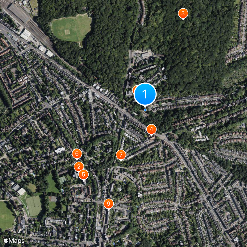 Highgate tube station Map