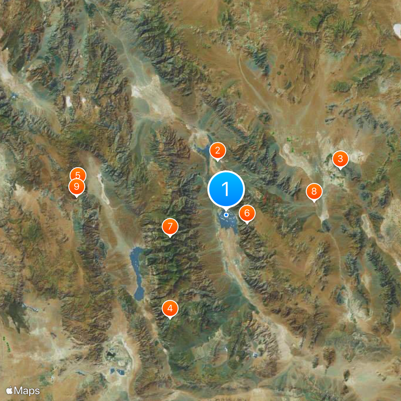 Cuenca Badwater Mapa