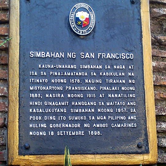 Church of San Francisco historical marker