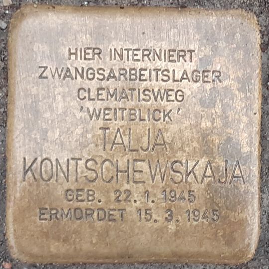 Stolperstein für Talja Kontschewskaja