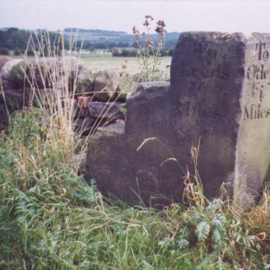 Milestone, Cookridge Lane, where it becomes Moor Road