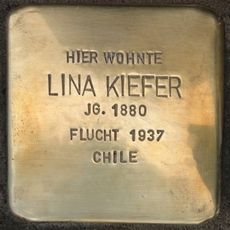 Stolperstein dedicated to Lina Kiefer